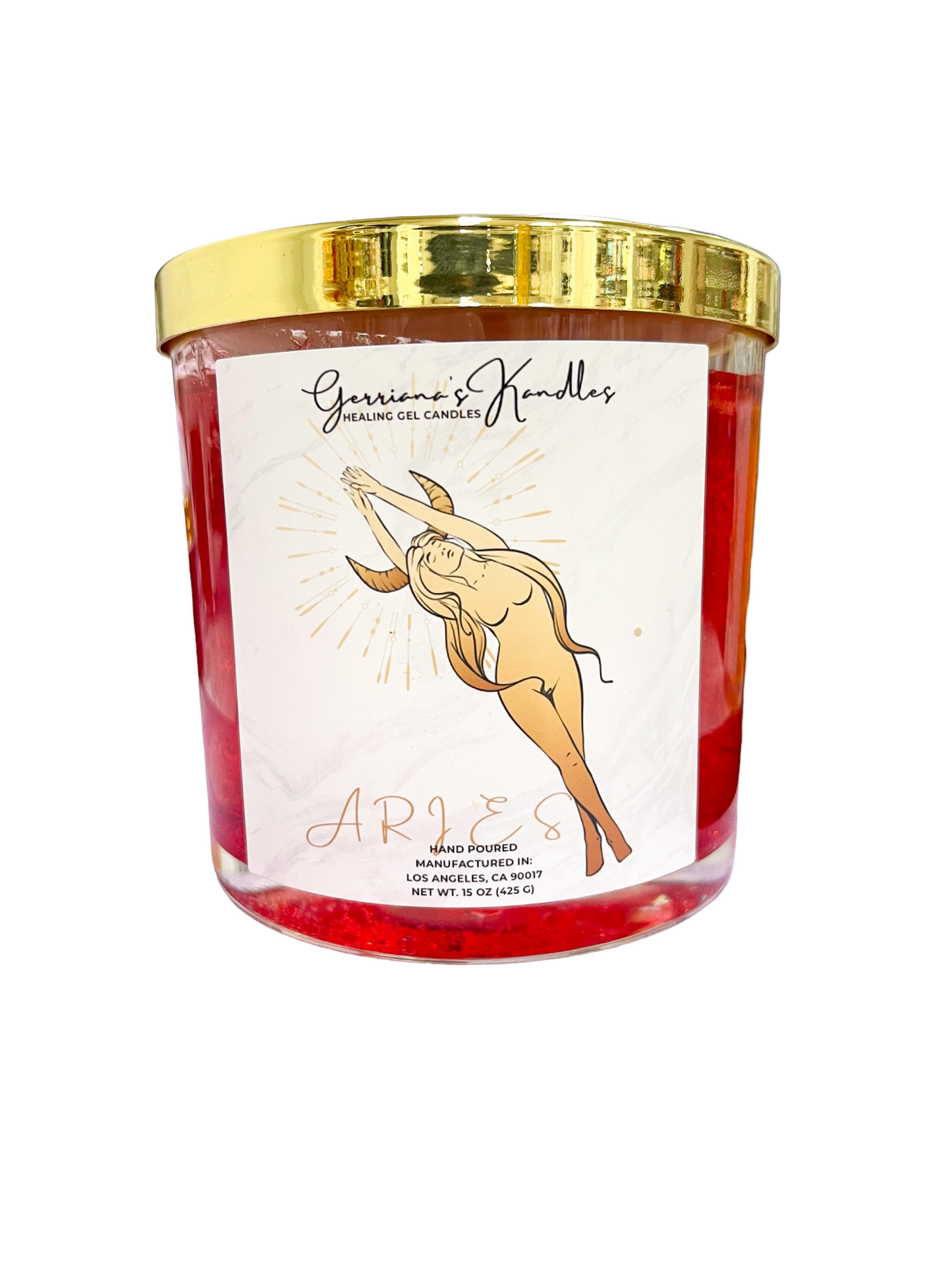 ARIES | Honeysuckle Rose Scent | Dried Jasmine Flowers | Sodalite Crystal Chips
